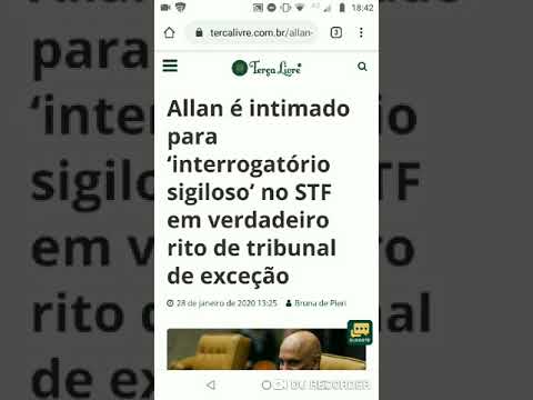 STF tribunal de exceção persegue Allan dos Santos #AllanNoStfNao