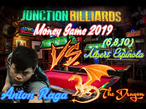 【Pool Live】Money Game 2019 - Anton "Dragon" Raga vs Albert "NuNu" Espinola (6/8/10) - Race 18