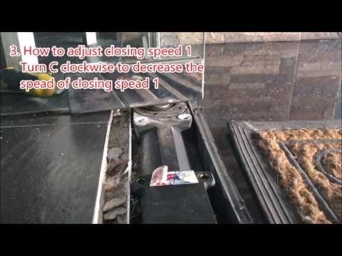 Floor Door Closer 96 - Adjustment Instruction