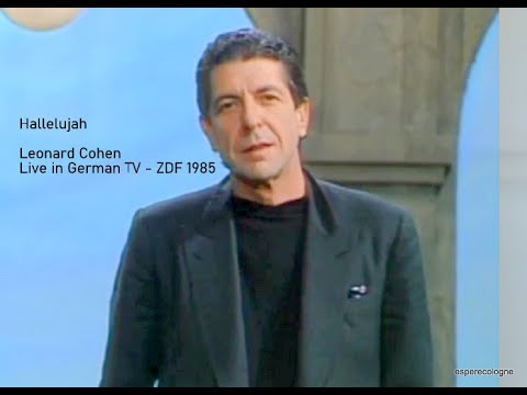 Hallelujah Leonard Cohen Live in German TV-zdf 1985