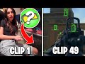 50 CLIPS THAT PROVE NADIA IS CHEATING IN WARZONE!