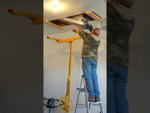 Attic Ladder Installation ! 🛠️🔥 #DIY #HomeImprovement