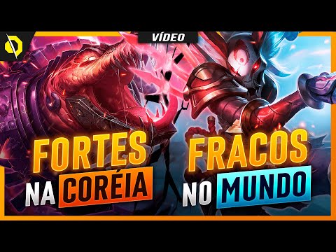 5 CAMPEÕES COM WIN RATES QUE VARIAM MUITO ENTRE REGIÕES