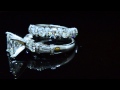 Baguette and Round Cut Vintage Style Diamond Engagement Wedding Set