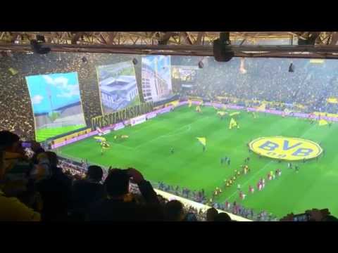 BVB Choreo - Dortmund vs Bayern 04.04.2015 mit Faltin Travel