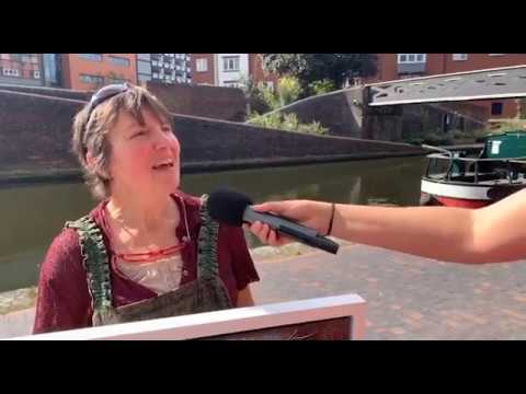 A Canal Boat's Art Studio!