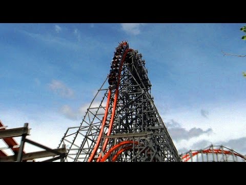 Off-ride footage of a Wicked Cyclone train