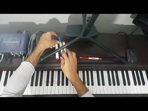 PIANO 1 Lesson. (Beginner two-hand exercises)