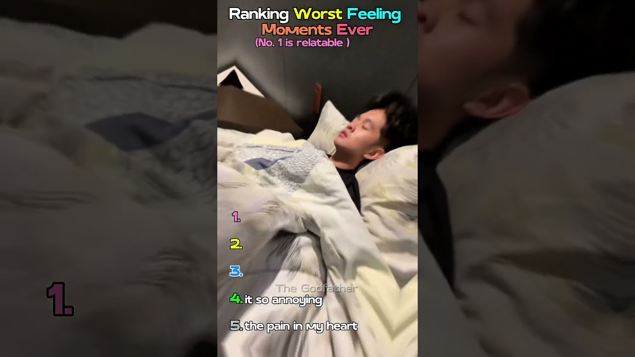 Ranking the Worst Feelings Ever #ranking #relatable #memes #shorts