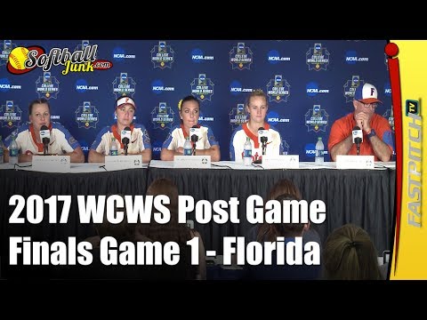 Florida - 2017 WCWS D1 NCAA Softball Championship Finals | Post Game 1