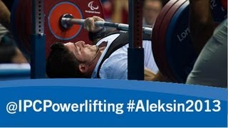 preview picture of video 'Powerlifting - men's -97kg - 2013 IPC Powerlifting European Open Championships Aleksin'