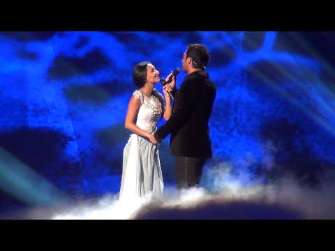 Georgia: Nodi Tatishvili & Sophie Gelovani - Waterfall (rehearsal with pyros) HD