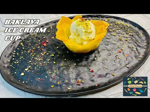 Baklava Ice Cream Recipe | How to make Easy Baklava Ice Cream Recipe by @ChefAneela