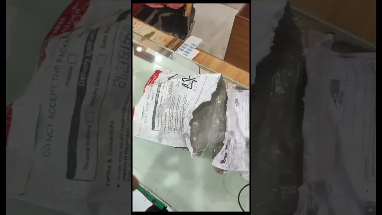 Tcs office me hi parcel open kiya or parcel toota hua nikla iphone samsung oneplus koi b phone