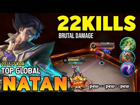 NATAN BEST BUILD 2022 | TOP GLOBAL NATAN GAMEPLAY | MOBILE LEGENDS✓