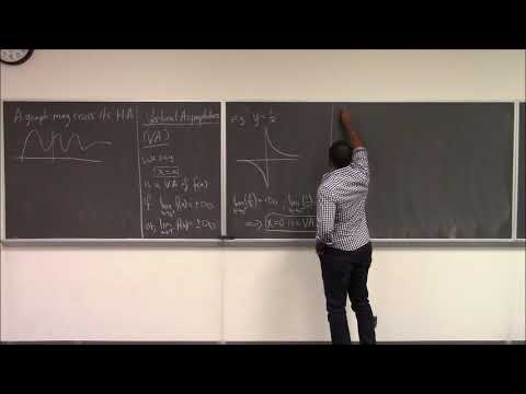 Math 1206-R03 Lecture 27 - Vertical and Horizontal Asymptotes; Curve Sketching