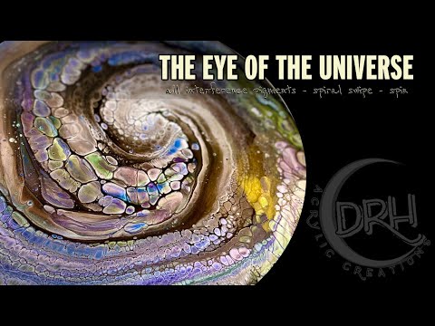 #110. THE EYE OF THE UNIVERSE | Acrylic Pouring for Beginners