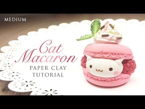 DIY How To Make Macaron Cat – Kawaii Clay Tutorial