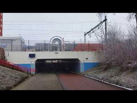Station Heerenveen in winterse sferen.