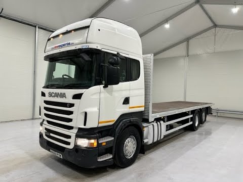 MJ60 PXM - Scania R480 6x2 Sleeper Cab Flatbed | Law Truck Centre UK