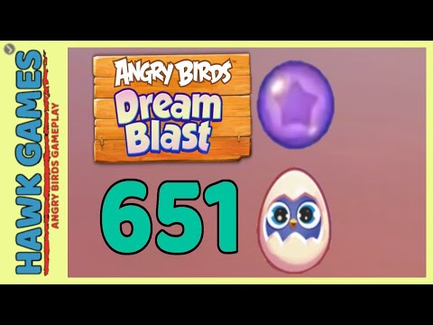 Angry Birds Dream Blast Level 651 - Walkthrough, No Boosters