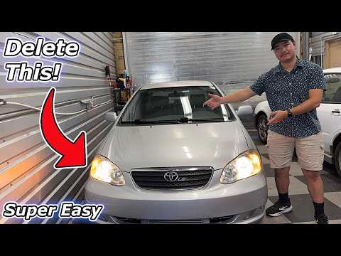Disabling The Auto Lights/DRLs in Your 9th Gen Corolla! (EASY)