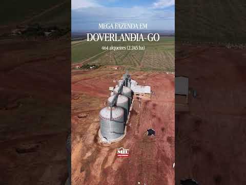 FAZENDA COM MEGA ESTRUTURA, 464 ALQUEIRES (2.245 Ha) DOVERLÂNDIA-GO  #fazendaavenda #agro