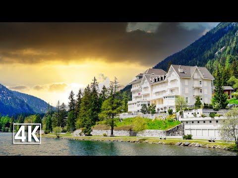 “Switzerland's little Canada” picturesque Champex-Lac, coiled around a breathtaking alpine lake