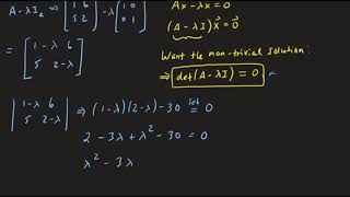 Example 1: Finding Eigenvalues and Eigenvectors