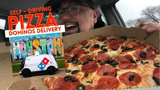 Domino’s Launches Self-Driving Pizza Delivery 🍕🚚  Nuro Tech! Thin Crust Mukbang Review 2021