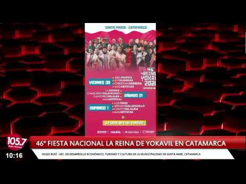 Se viene la 46º Fiesta de La Reina de Yokavil en Santa María, Catamarca