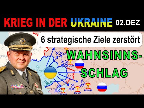 02.DEZ:  GROßER ERFOLG - RUSSISCHE BASEN GETROFFEN -  LOGISTIK UNTERBROCHEN | Ukraine-Krieg