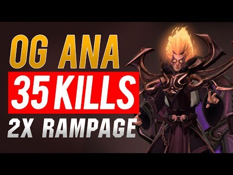OG ANA  - Invoker 35 Kills , 2x RAMPAGE 27 minute !!! WTF Pro player 9k MMR 7.06
