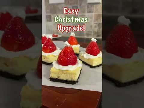 A Festive Way To Decorate Cheesecake For Christmas!