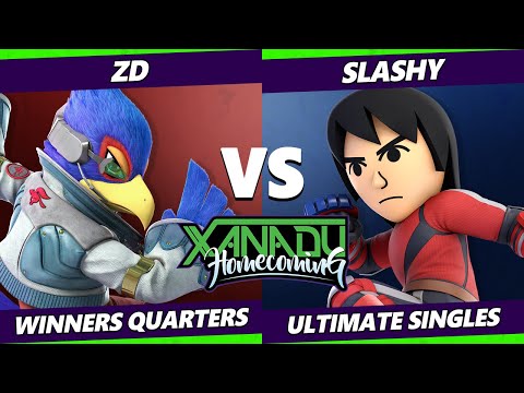 Xanadu Homecoming Winners Quarters - ZD (Falco) Vs. SLASHY (Mii Brawler) Smash Ultimate - SSBU