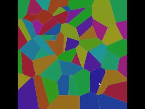 A Voronoi diagram in p5.js