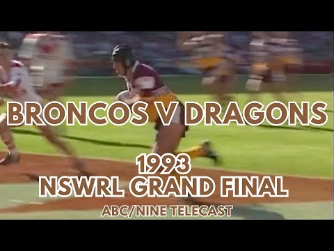 1993: NSWRL (Brisbane Broncos v St. George Dragons), Nine/ABC Telecast (no commercials)