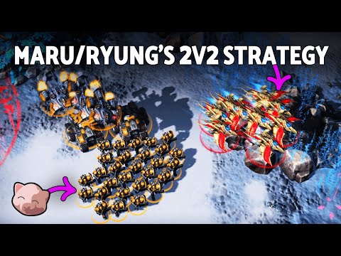 Maru/Ryung's Disgusting 2v2 Strategy vs Scarlett/Astrea | Olimoleague 16 (2-games) - StarCraft 2