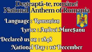 Deșteaptă-te, române 🇷🇴- National anthem of Romania with lyrics 