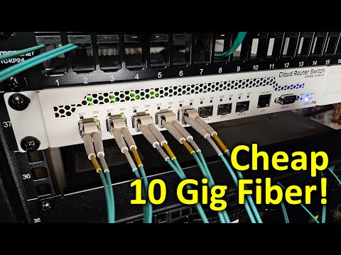 Cheap 10Gig Fiber with Mikrotik CRS309-1G-8S+IN Network Switch, Setup Guide
