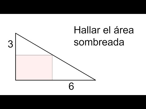 HALLA EL ÁREA DEL RECTÁNGULO SOMBREADO. Geometría Básica