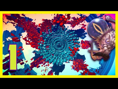 All Hail Blocky Cthulhu! Manifold Garden Walkthrough Blind - Part 1 (Let's Play Manifold Garden)