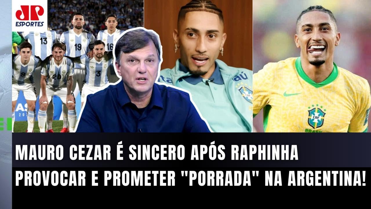 "SABE O QUE EU ACHO? Isso que o RAPHINHA FALOU da Argentina foi um..." Mauro Cezar ANALISA Seleção!