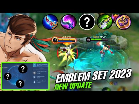 CHOU EMBLEM SET 2023 AND BUILD | CHOU NEW META GAMEPLAY - Moible Legends