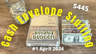 First Cash Stuffing of APRIL 2024 // Weekly Budget