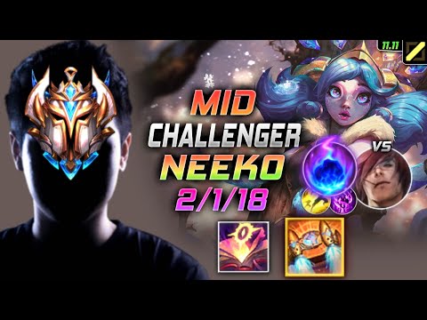 Challenger Neeko MID vs Sett - 챌린저 미드 니코 템트리 룬 메자이 유성 ニーコ Нико 万花通灵 妮可 - LOL KR 11.11