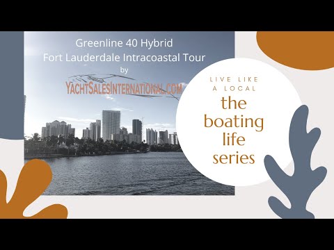 Greenline 40 Hybrid on Fort Lauderdale's Intracoastal Waterway