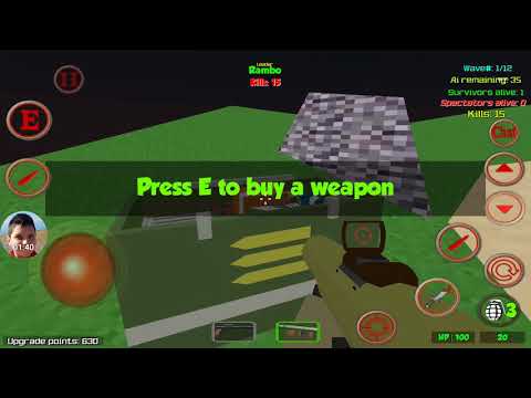 Combat Pixel Vehicle Zombies Multiplayer Video