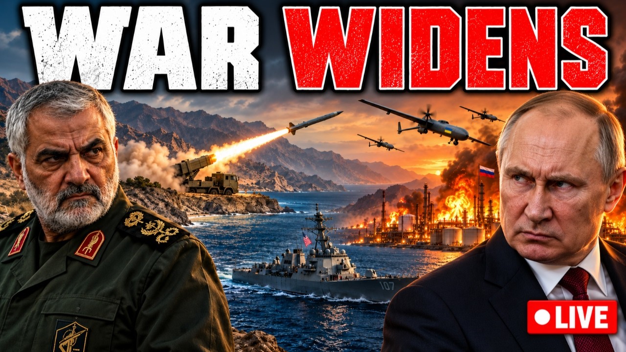 LIVE: IRGC Fires On The Strait As Ukraine SWARMS Russia With Drones