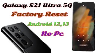 Galaxy S21 Ultra 5G factory Reset // Haw to hard reset All samsung Android 12,13 last security 2023